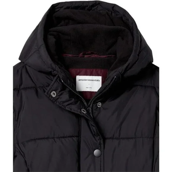 Women's Heavyweight Long-Sleeve Hooded Puffer Coat - Picture 4 of 6